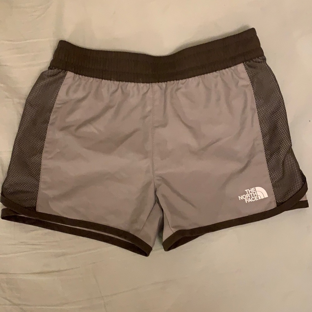 North Face gray athletic shorts